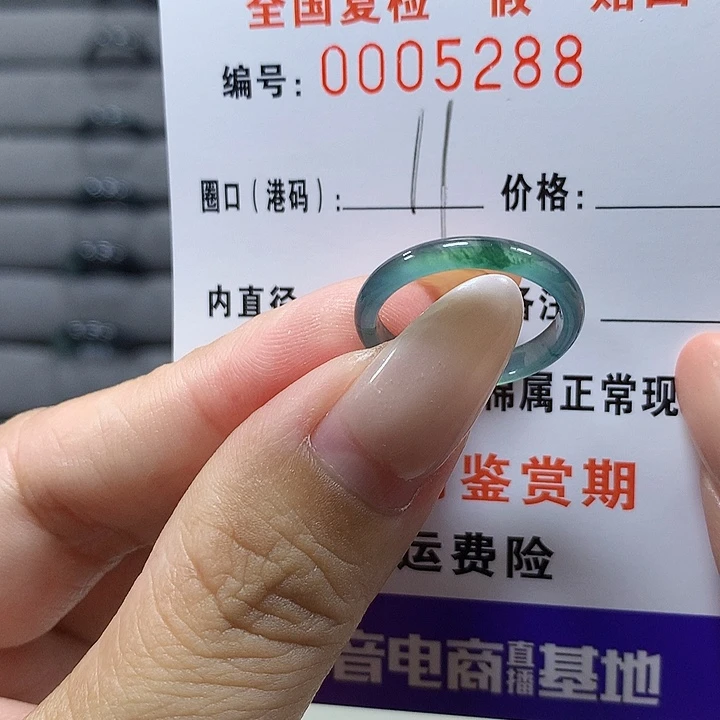 未镶嵌戒圈翡翠5288