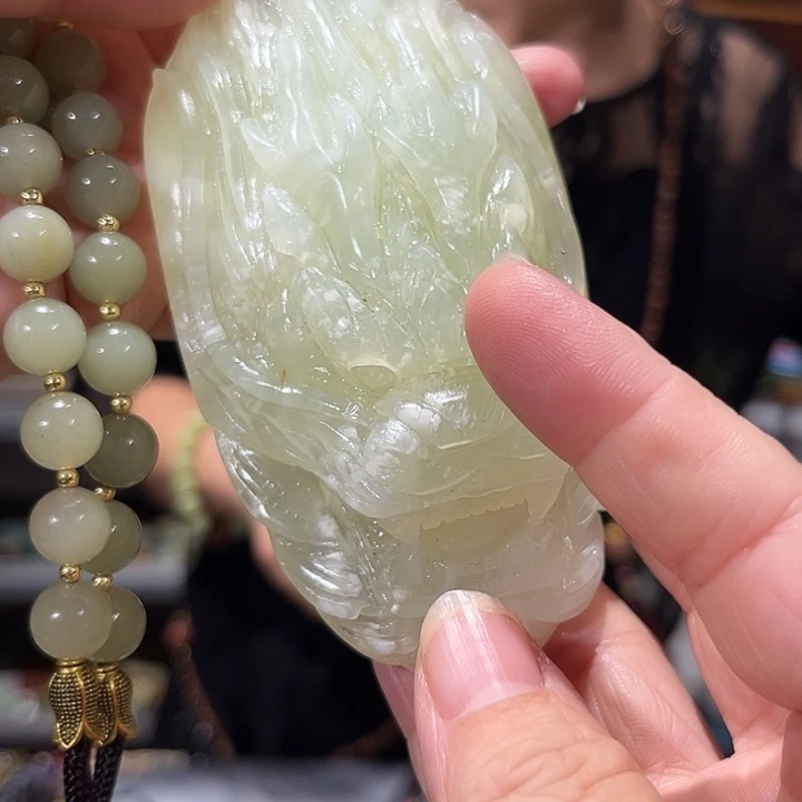 未镶嵌岫玉毛衣链