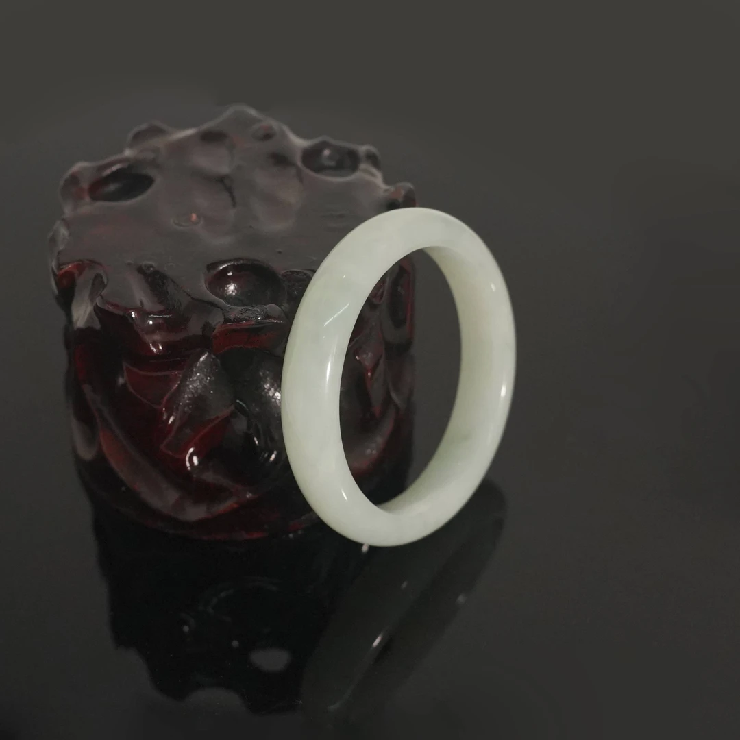 奢华和田白玉手镯