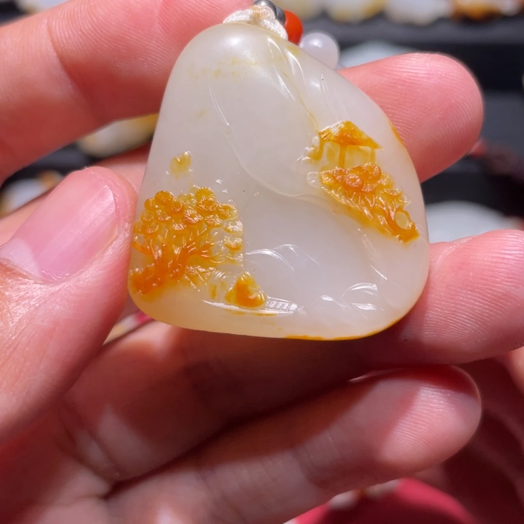 未镶嵌和田玉车挂