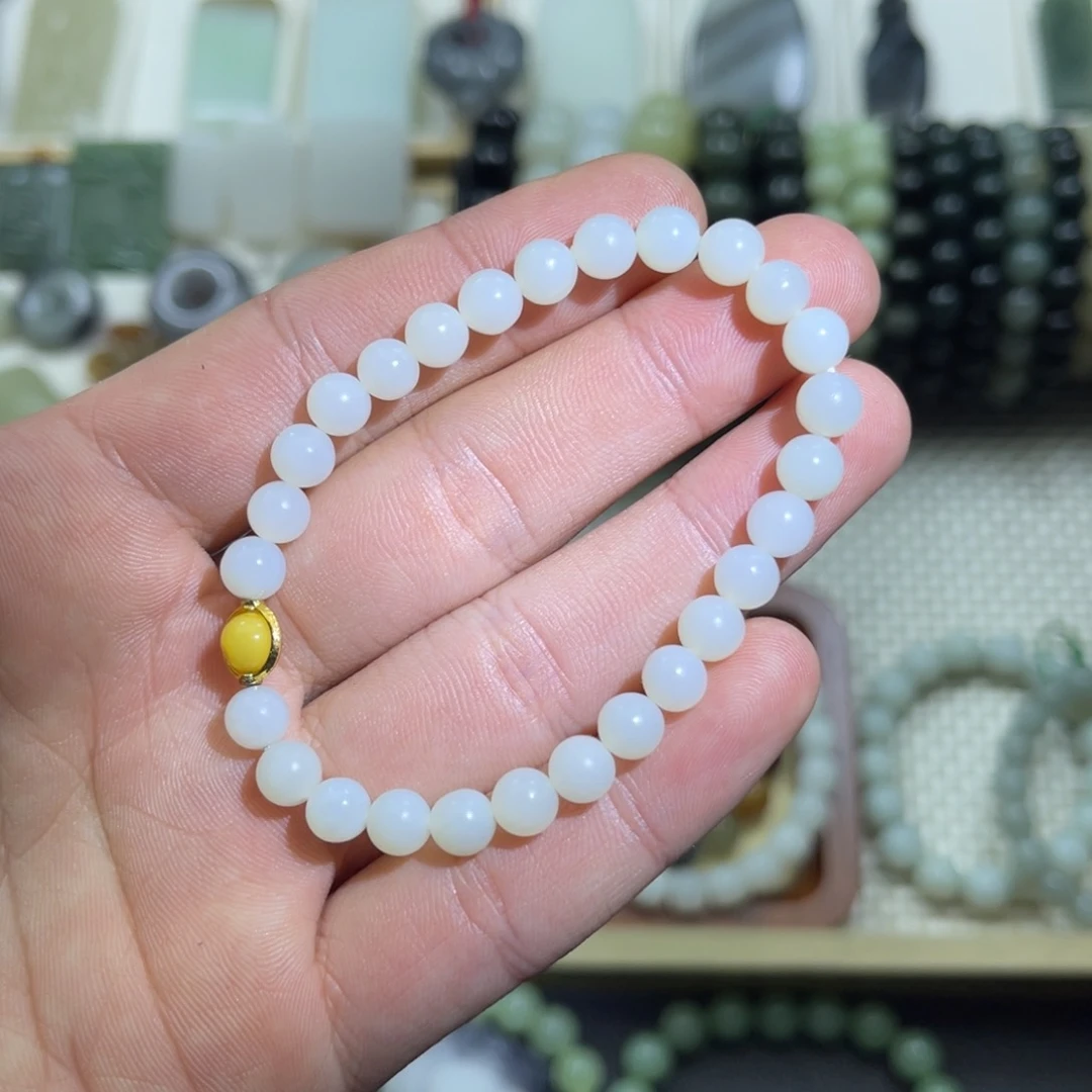 和田玉手链未镶嵌