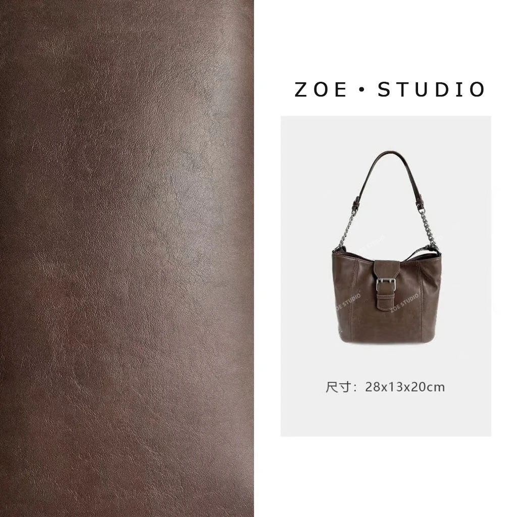 【佐伊甄选】SK-82665-黑糖咖啡轻奢女士时尚复古气质腋下斜跨包包