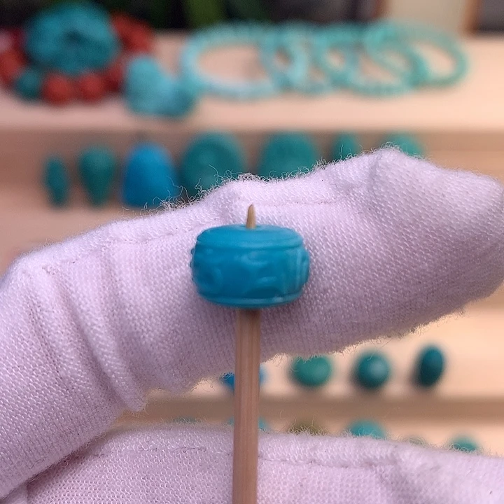 绿松石六字箴言未镶嵌