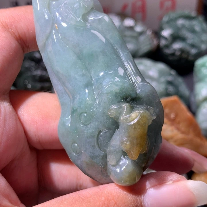 翡翠未镶嵌颈饰保真天然a货翡翠