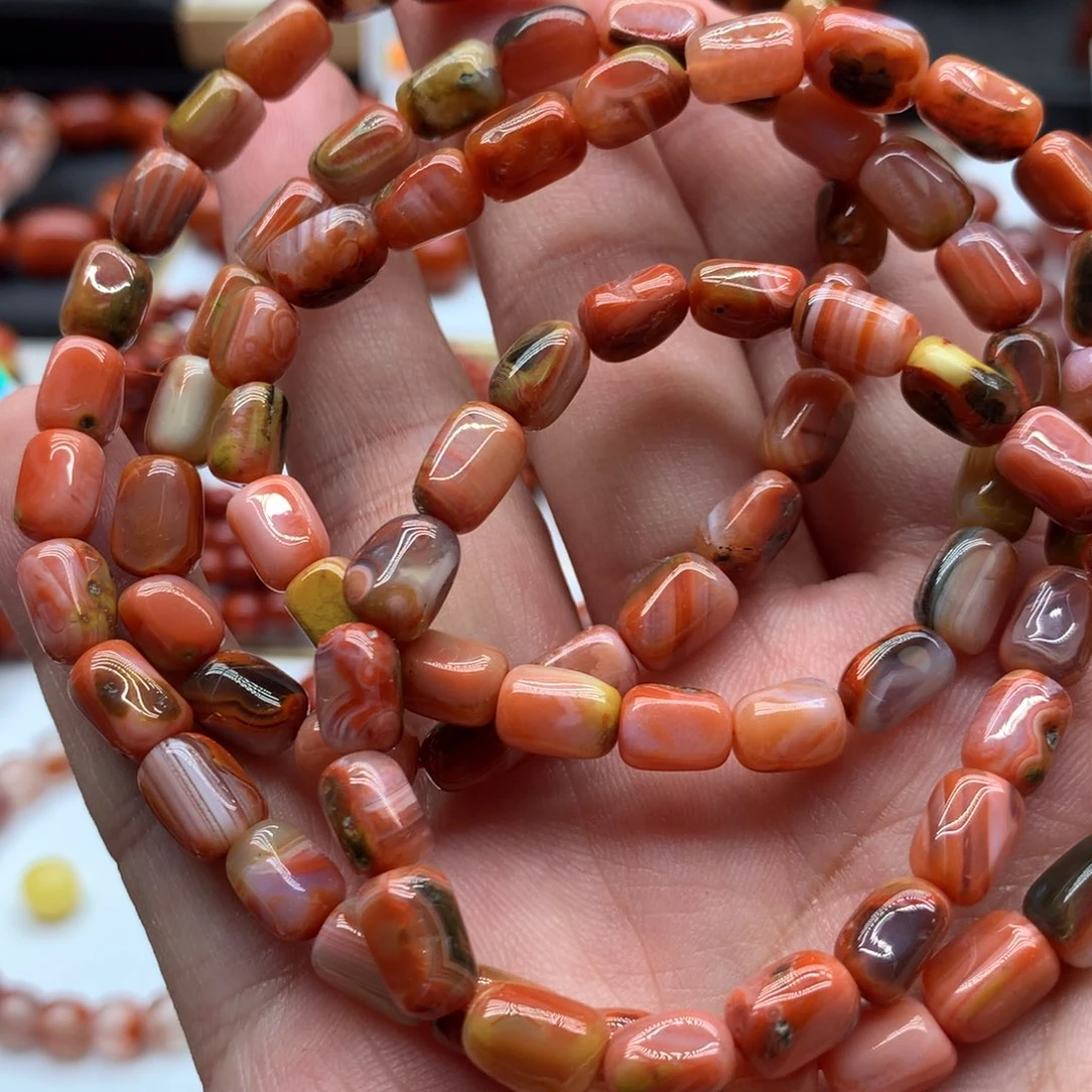南红玛瑙手链未镶嵌