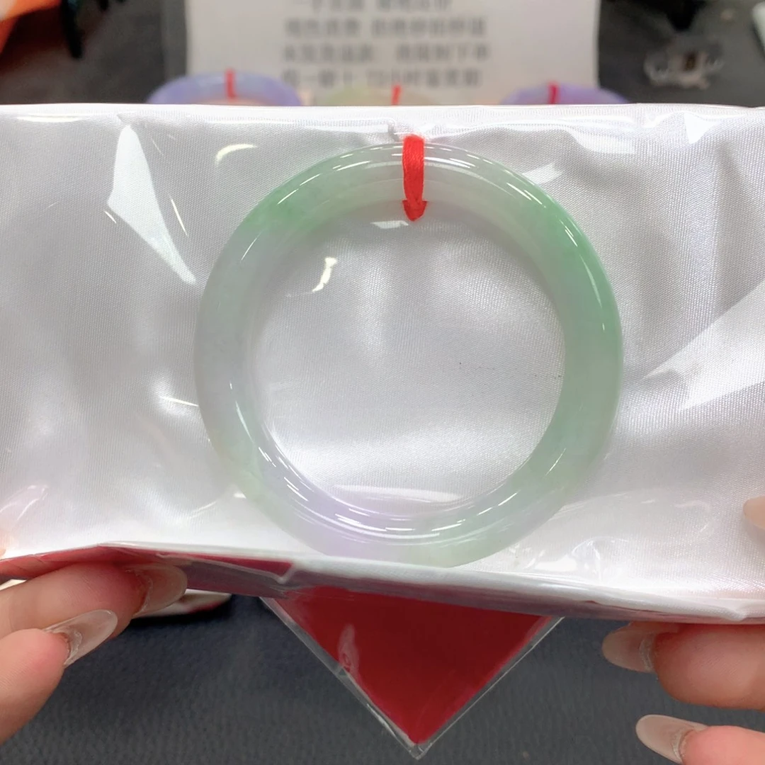 翡翠未镶嵌手镯51圆