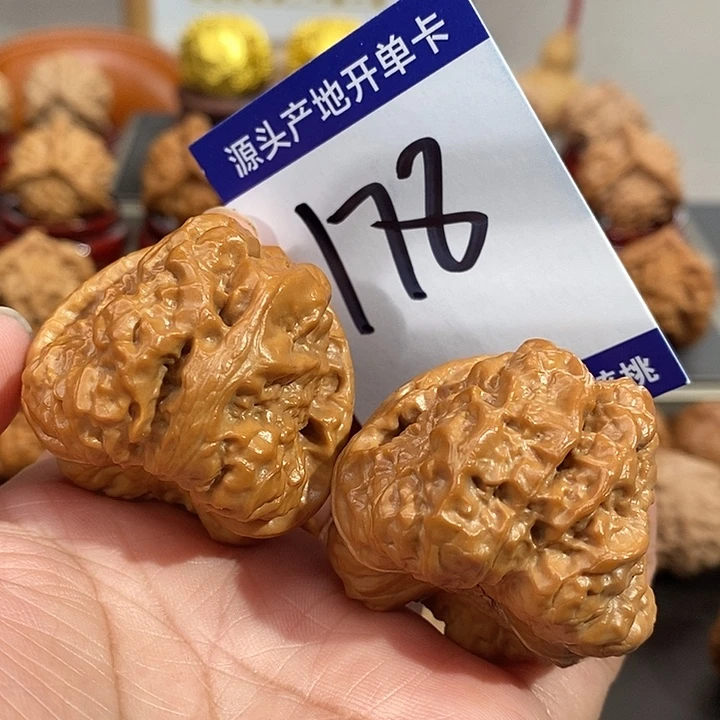 文玩核桃把件40三角蛙178号