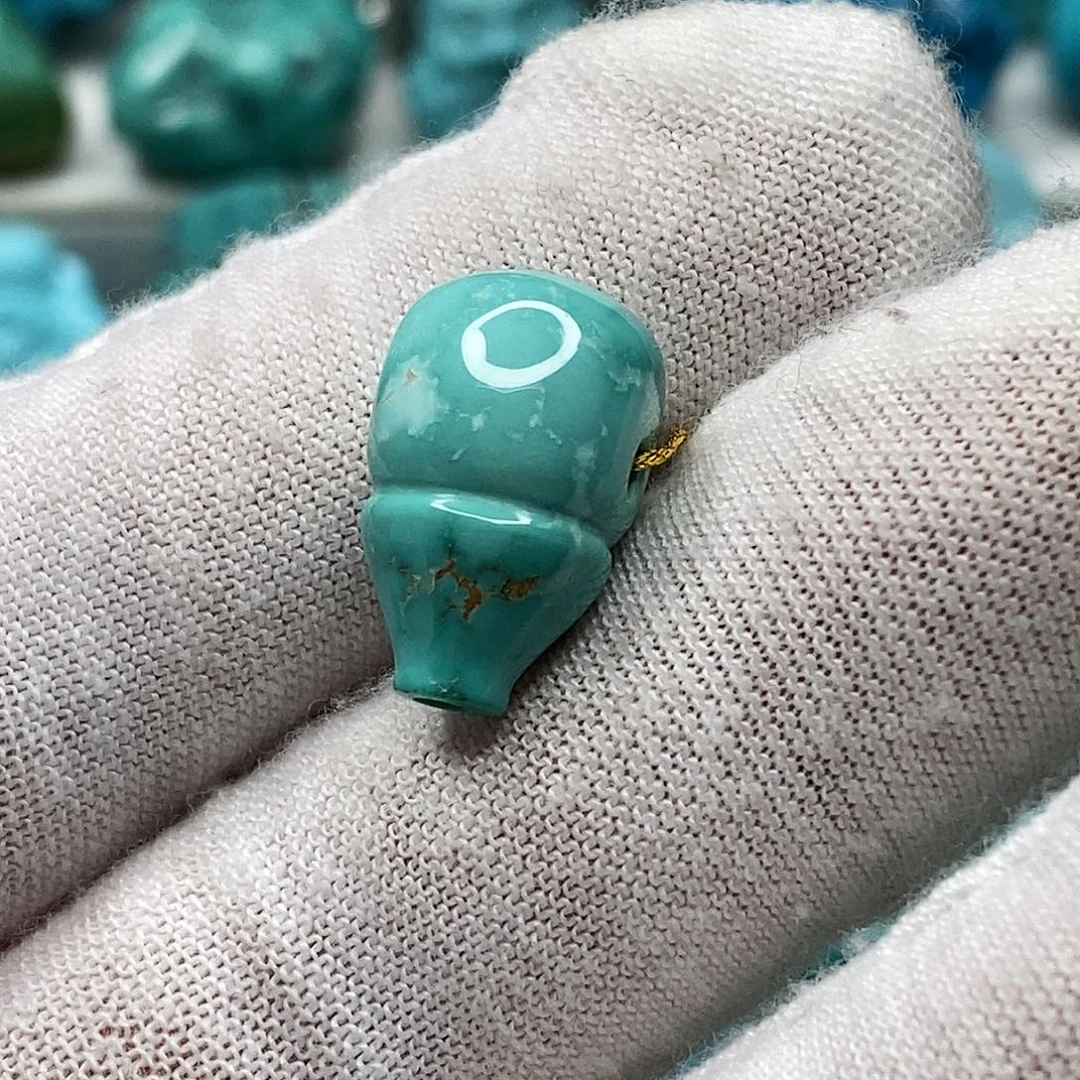 绿松石未镶嵌天然原矿 地大质检