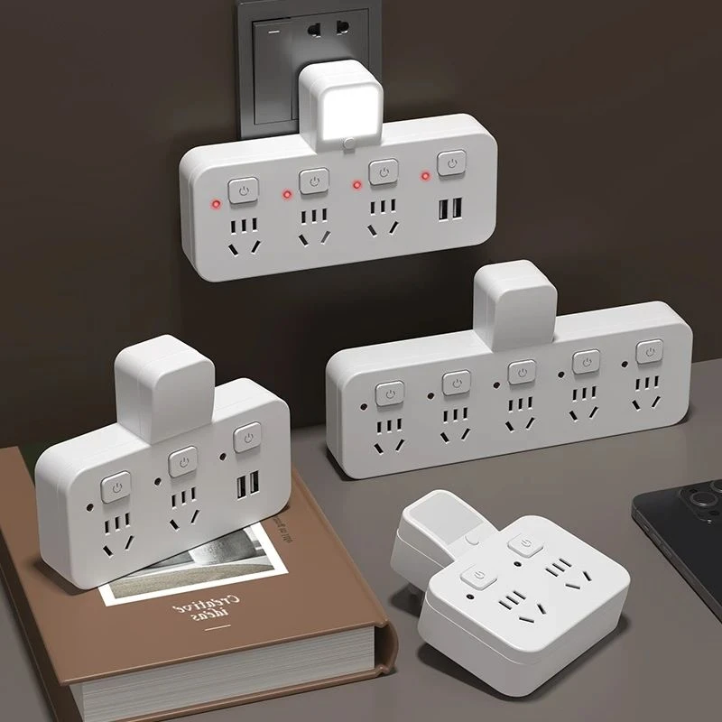 插座插排扩展usb转换器排插接线板无线插头分插器一转多