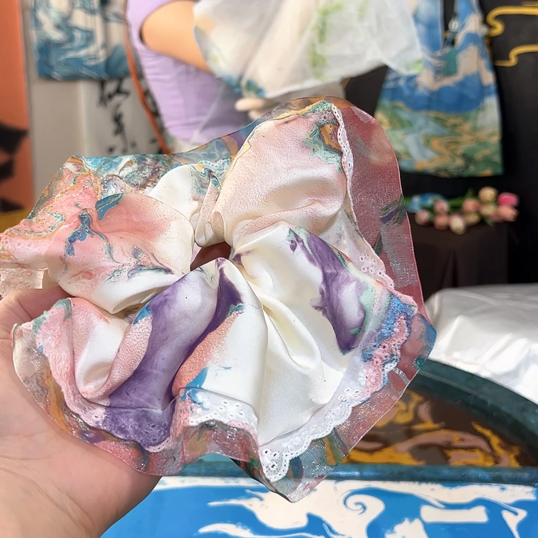 梅*379蕾丝发圈手作