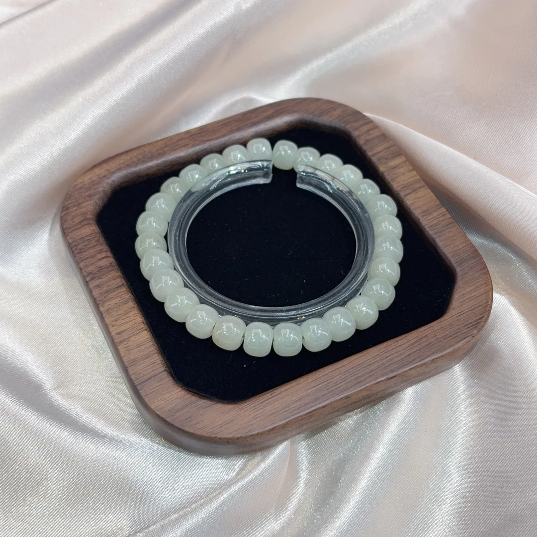 A081 青色系老型珠 手串  多样性发一串