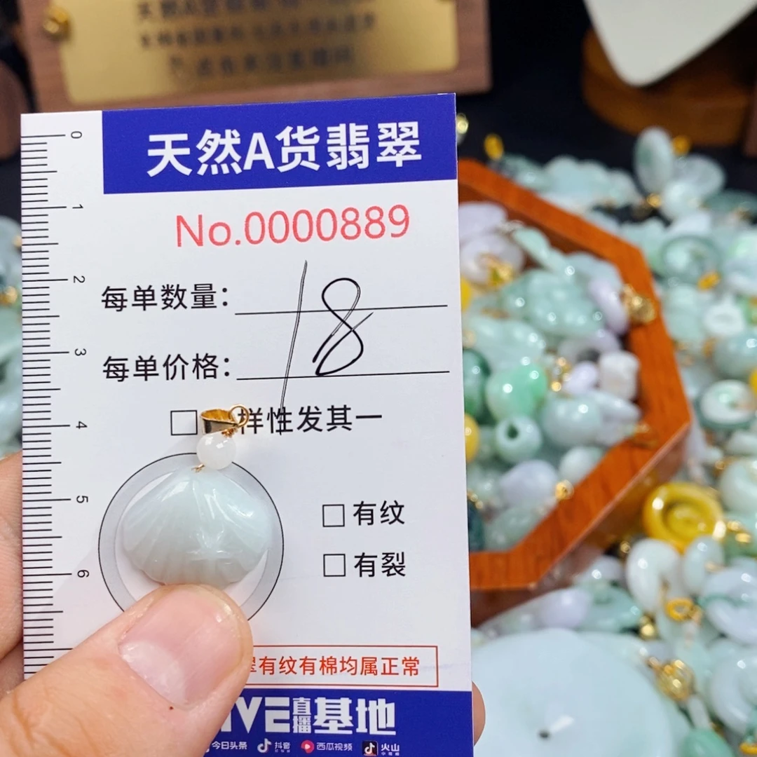 翡翠未镶嵌颈饰889