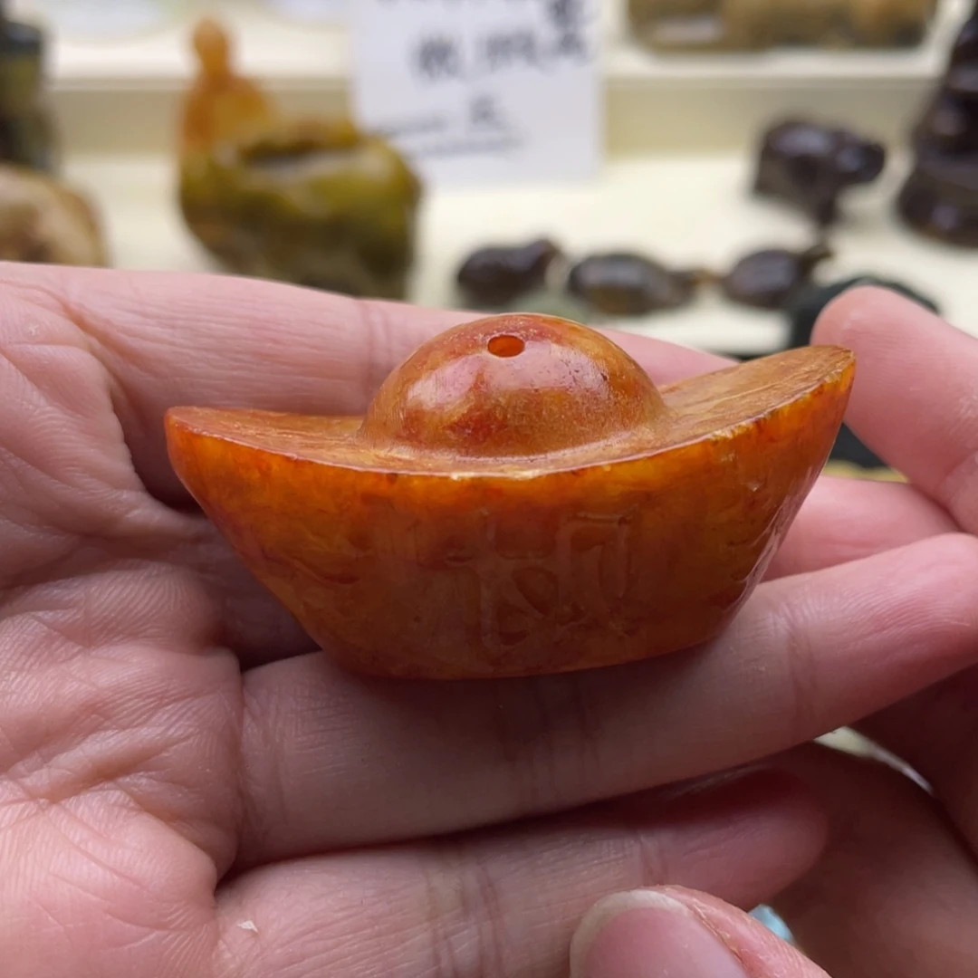 未镶嵌蛇纹石玉颈饰15