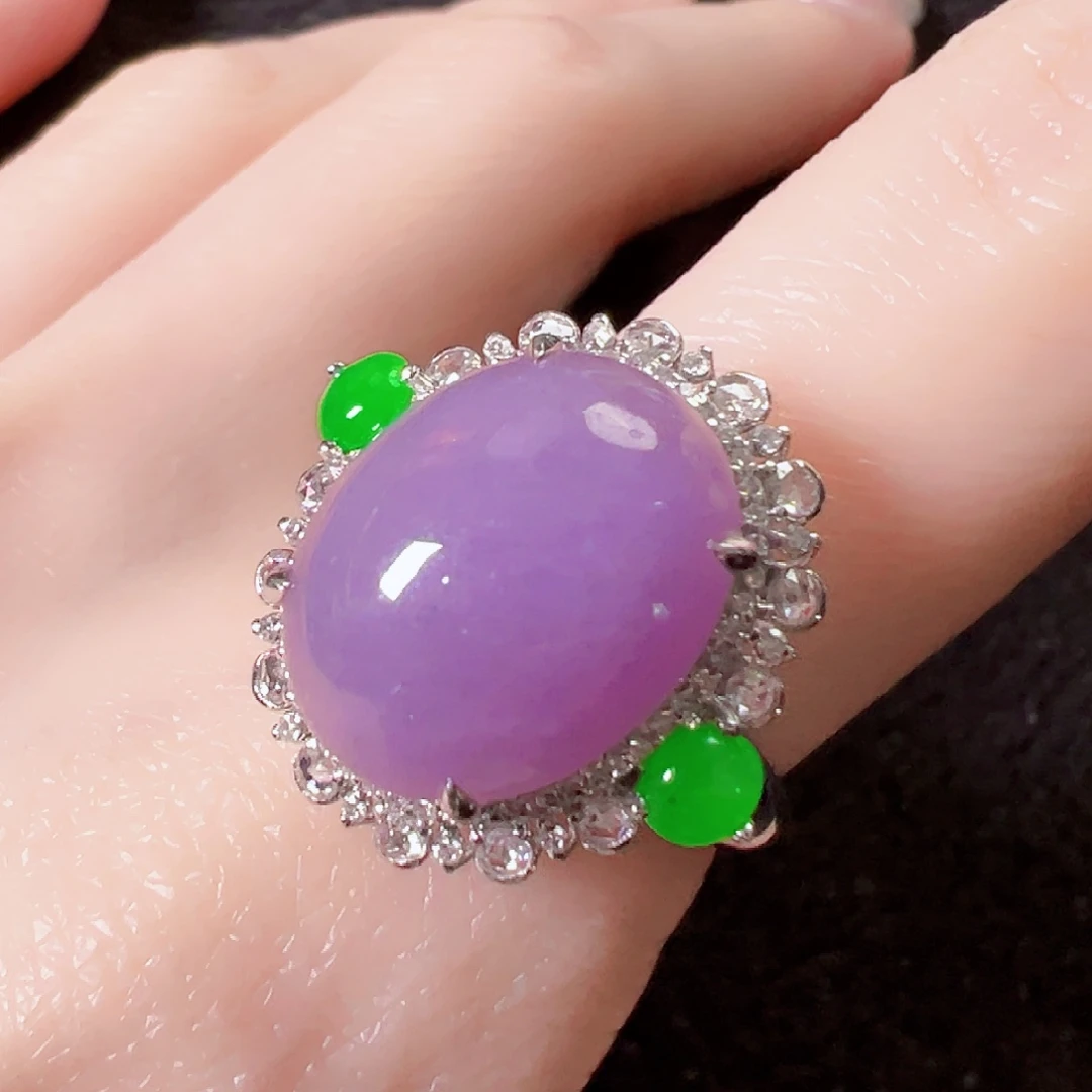 翡翠18K金镶嵌戒指签收后24小时鉴赏期，过时不退