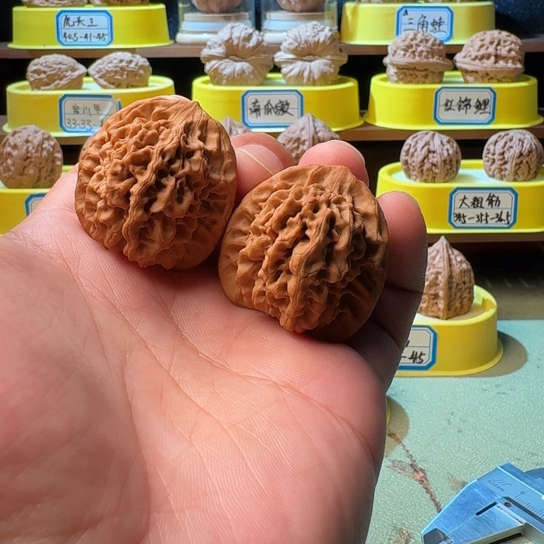 吊坠文玩核桃秦闷34.8-35-36全品