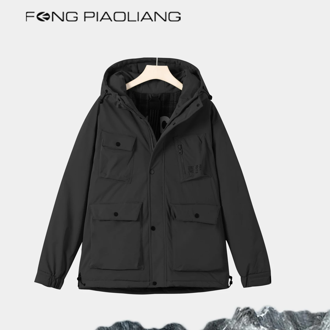 黑【猎装启航系列棉服】冯漂亮服饰922冬季工装户外登山情侣款