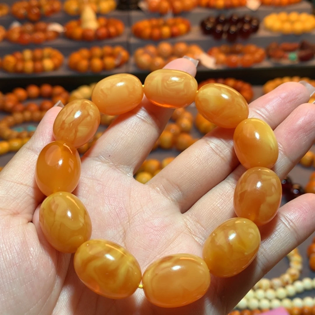 【闪购商品】手串蜜蜡未镶嵌好*缘蜜蜡手串