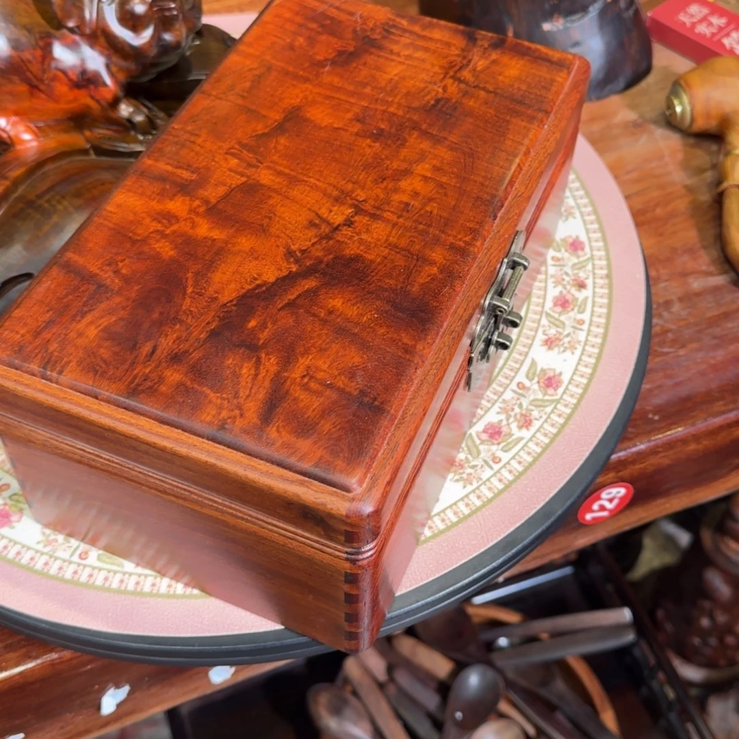 大果紫檀（缅甸花梨）花梨木首饰盒25-15.