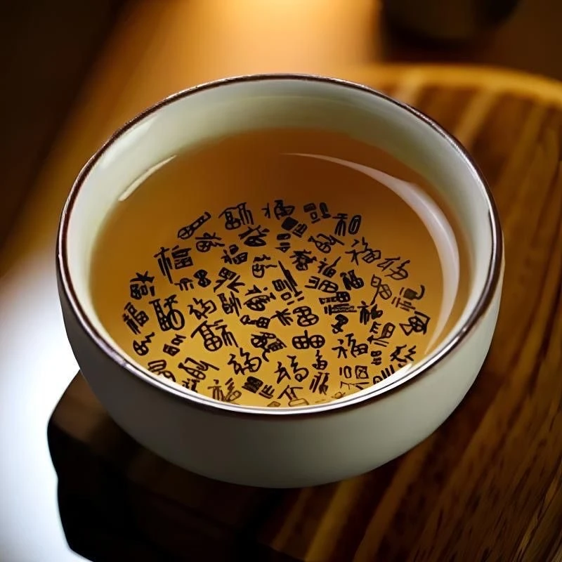《百福》汝瓷开片裂纹普洱杯/容量100毫升