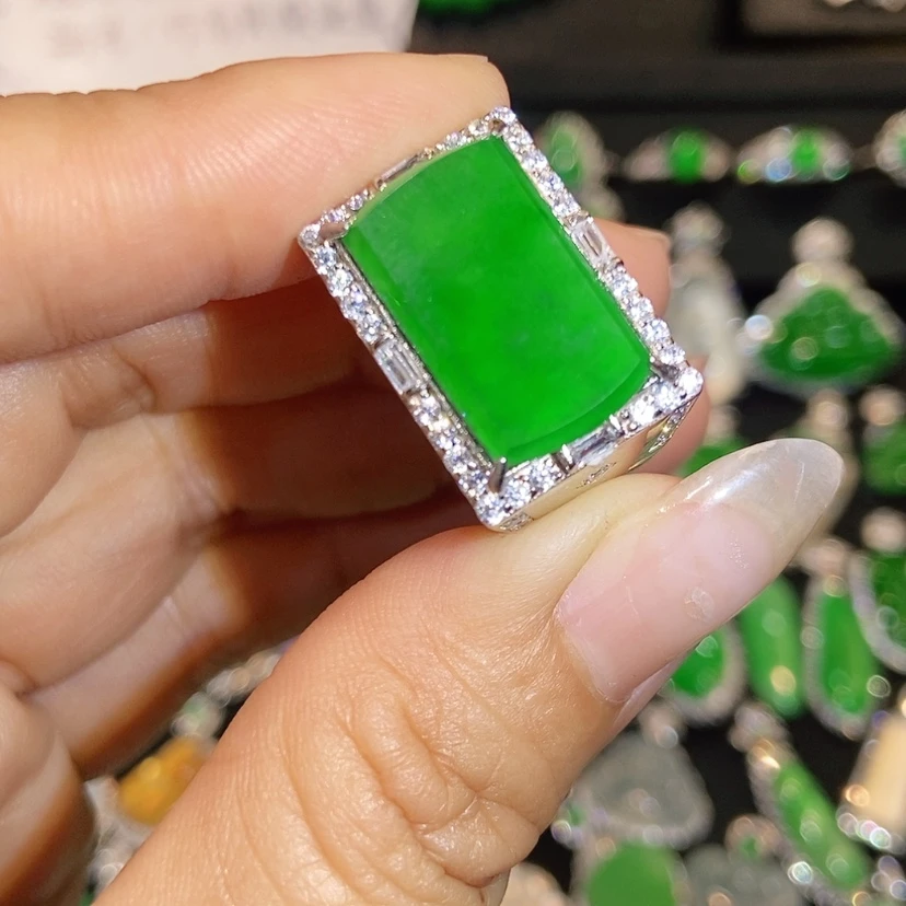 【闪购商品】翡翠戒指未镶嵌天然翡翠