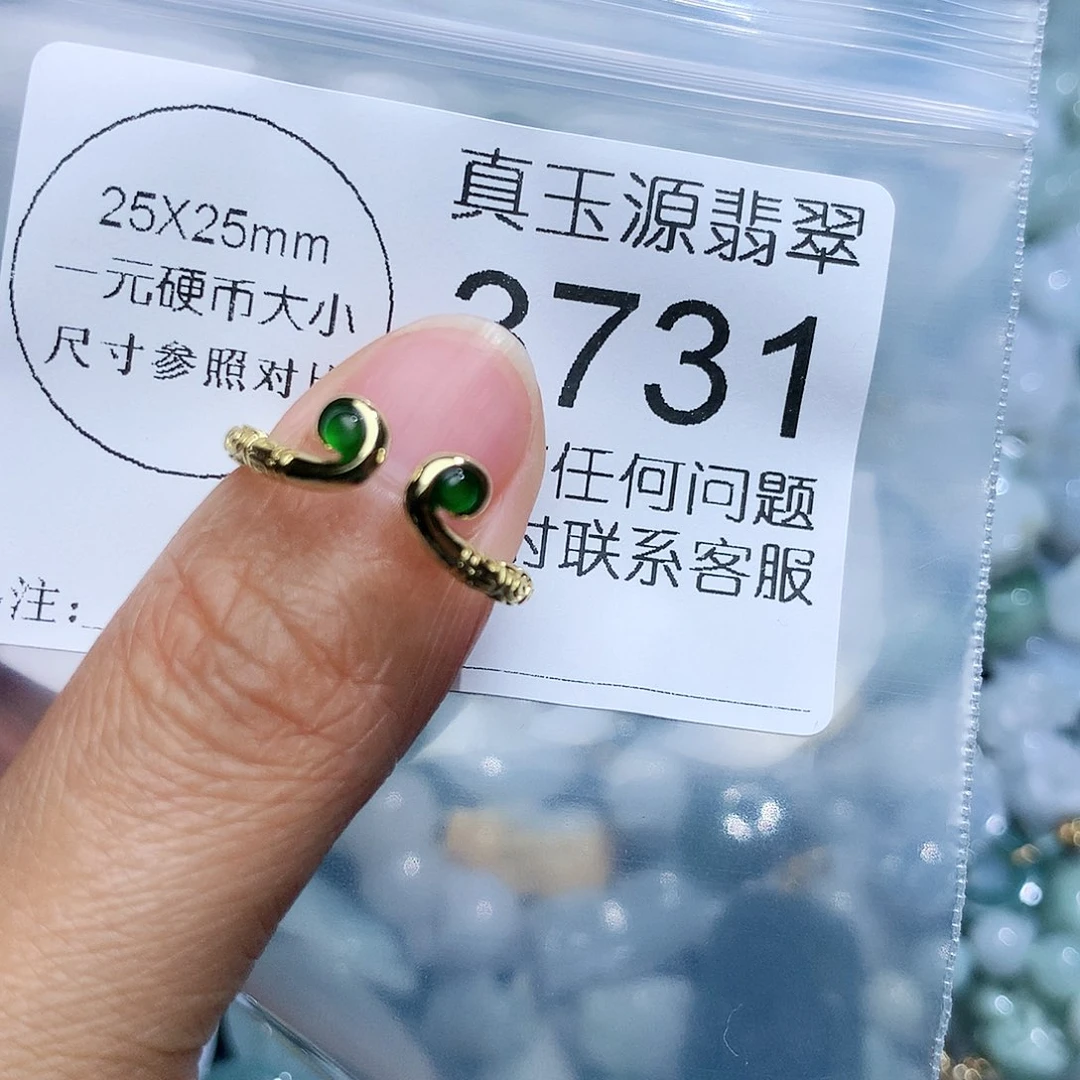 翡翠颈饰未镶嵌3731。