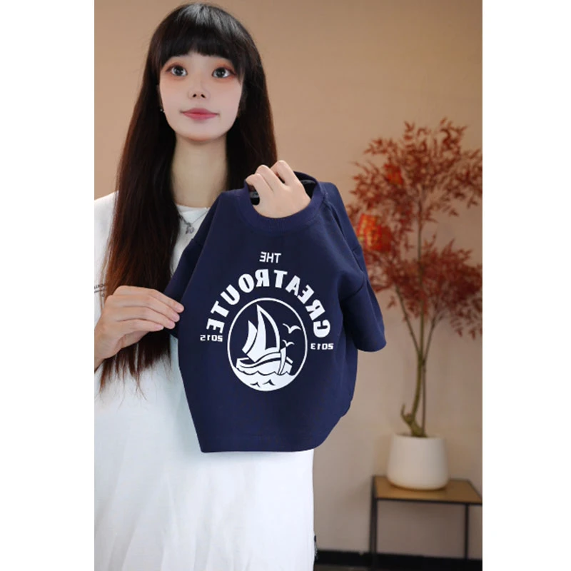 儿童夏季圆领短袖宝宝休闲宽松洋气T恤