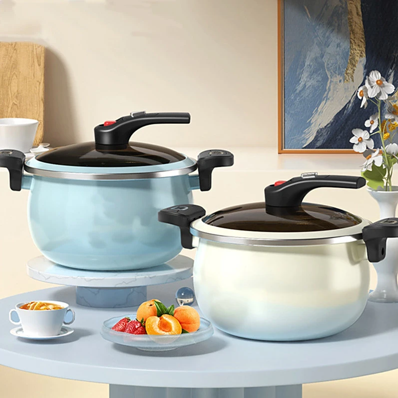 2025新款防爆煲汤锅搪瓷锅不粘压力锅蒸煮通用家用料理锅不挑炉灶