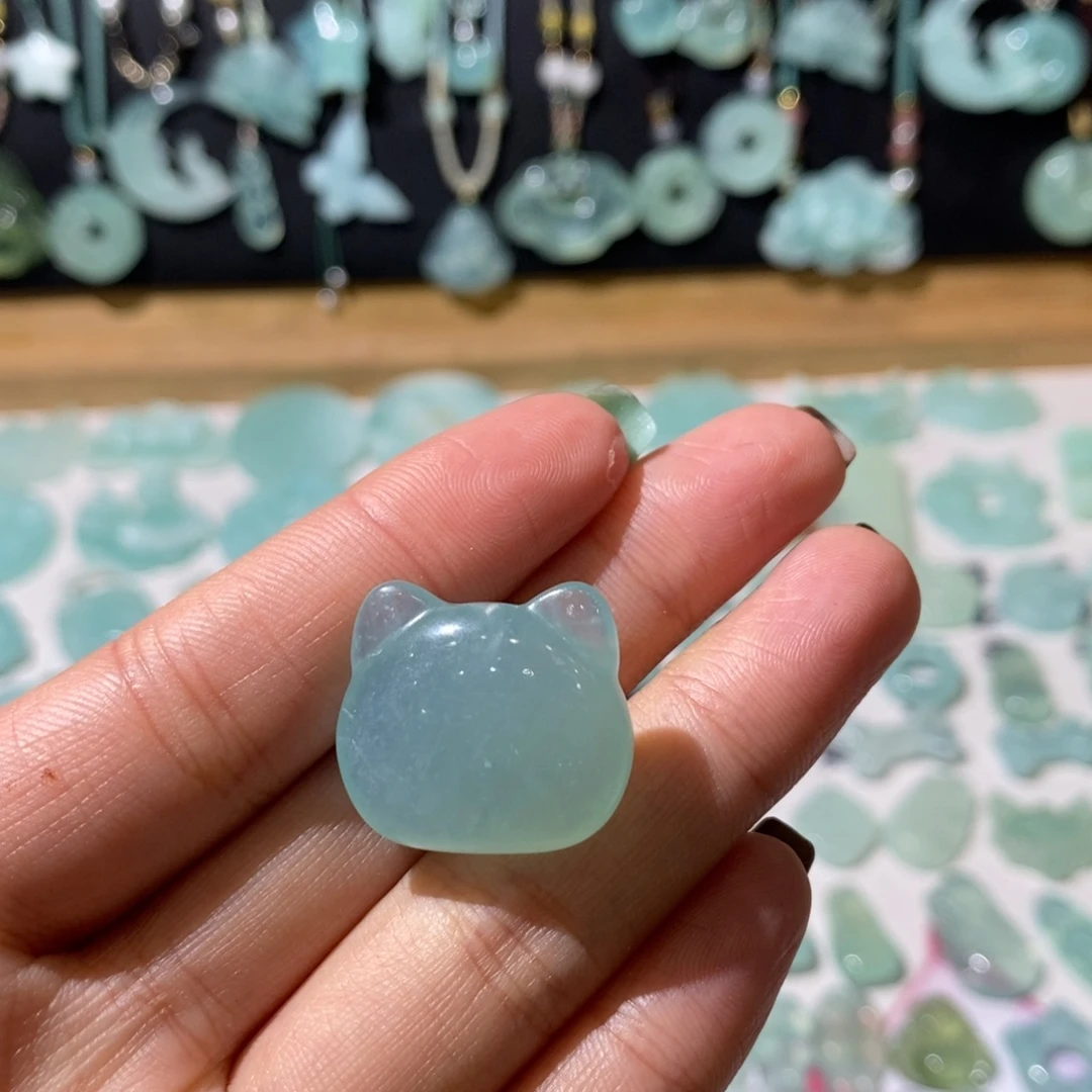 蛇纹石玉合金颈饰