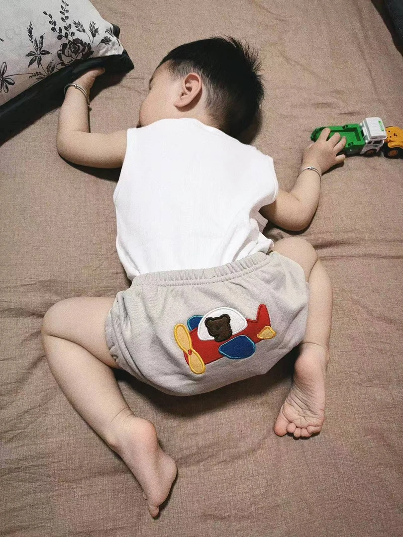 {超柔软小码针织爬服}爬服可爱宝宝百搭洋气韩版