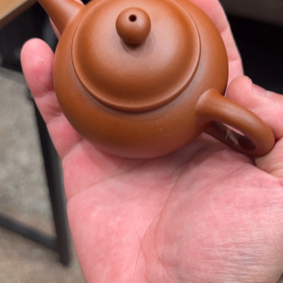 茶壶紫砂100cc小煤窑朱泥水平瑕疵