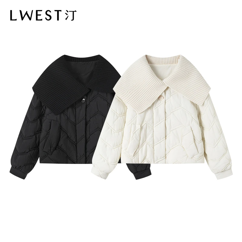 【直播专属】朗文斯汀2024冬新款大翻领短款棉服外套DZMY4510B12988