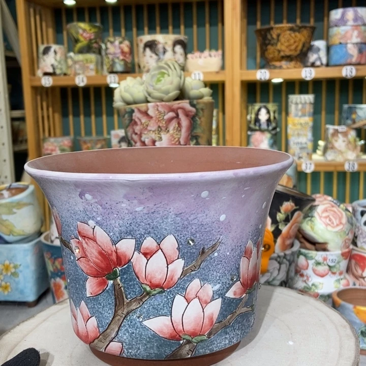 红陶景德镇艺术手绘作品