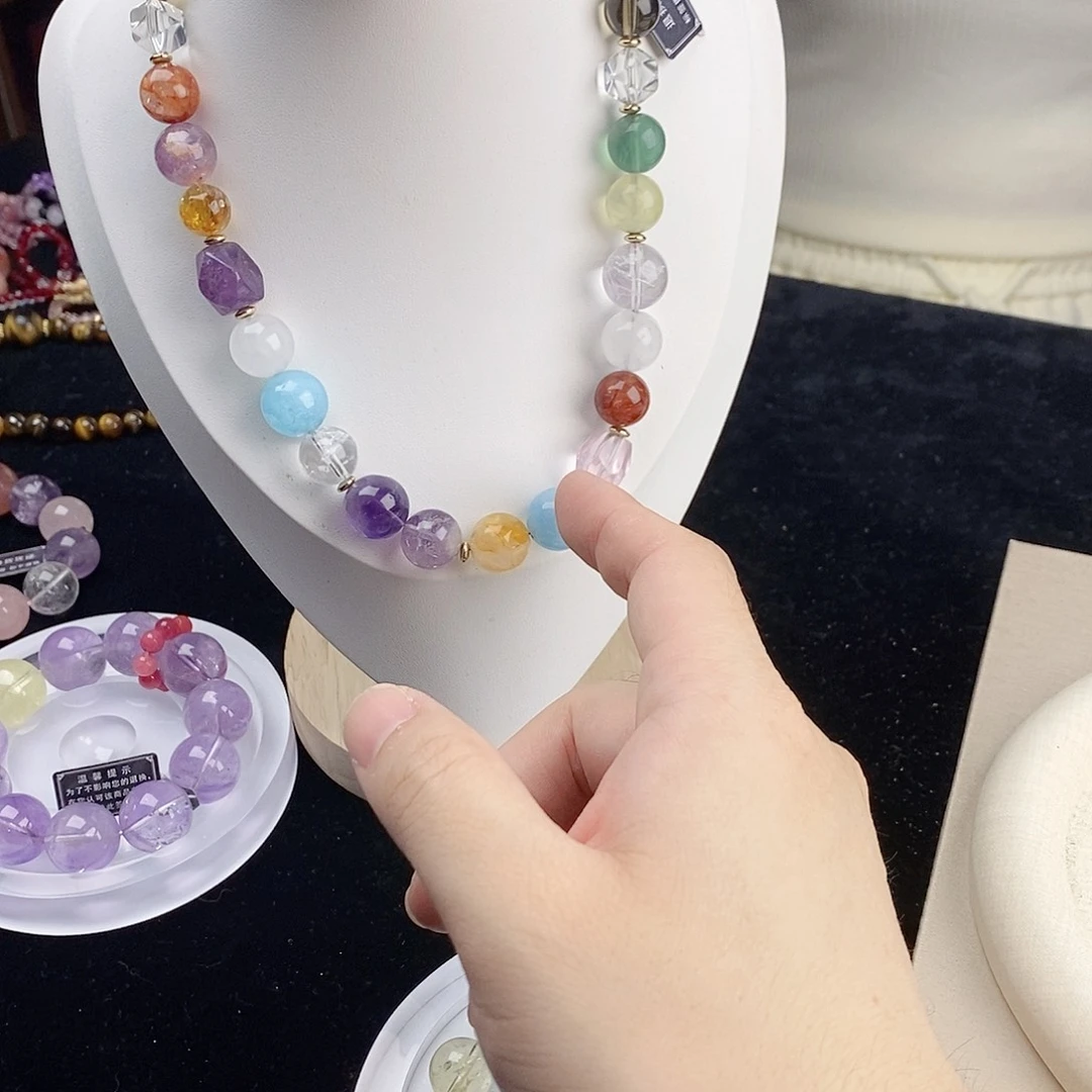银S925镀金镶嵌手链水晶