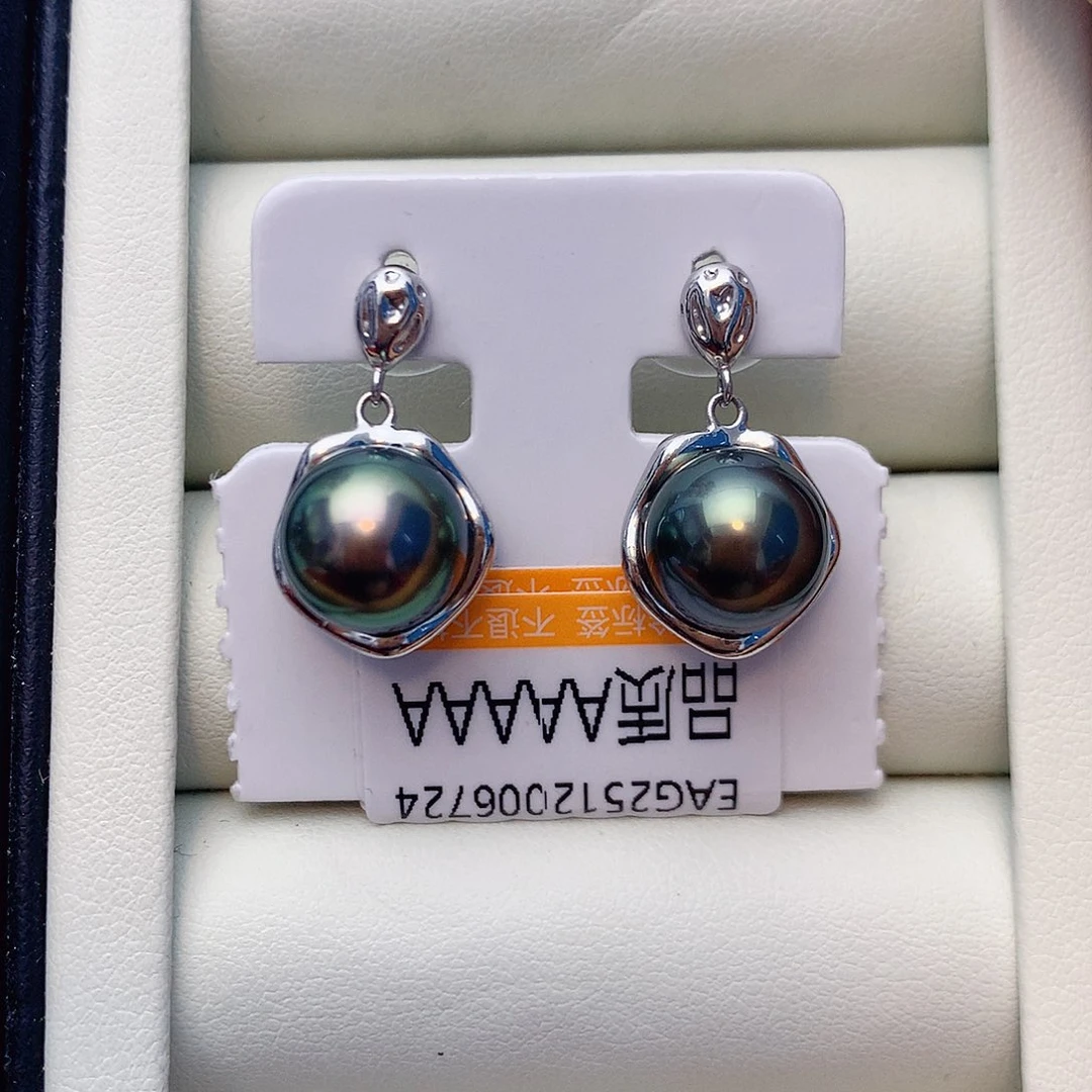 耳饰海水珍珠银S925镶嵌w32