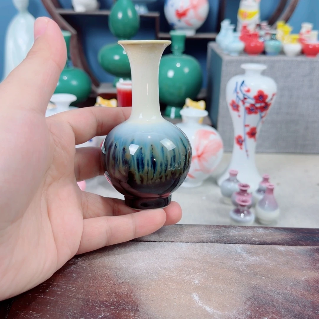 陶瓷手工小花器摆件