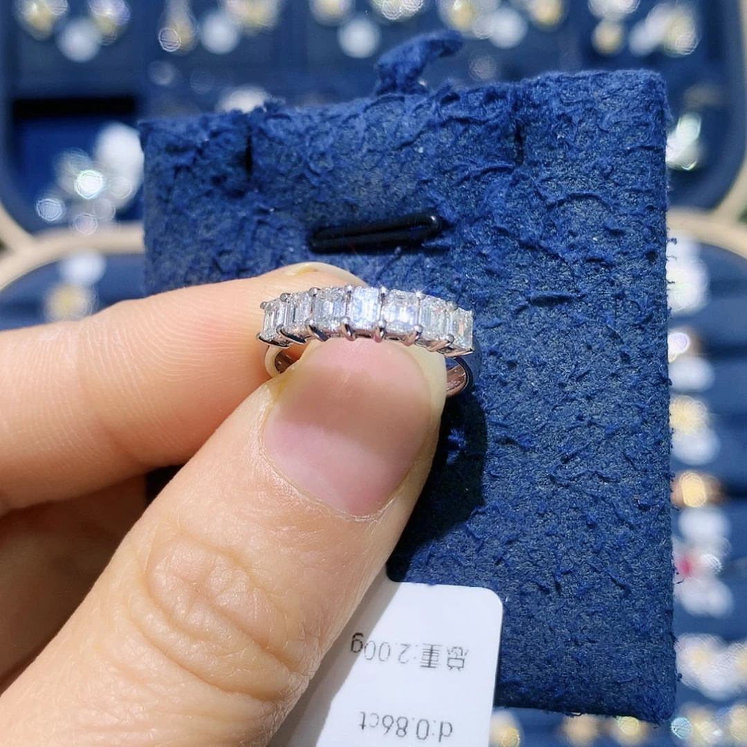 【闪购商品】钻石戒托18K金镶嵌排戒