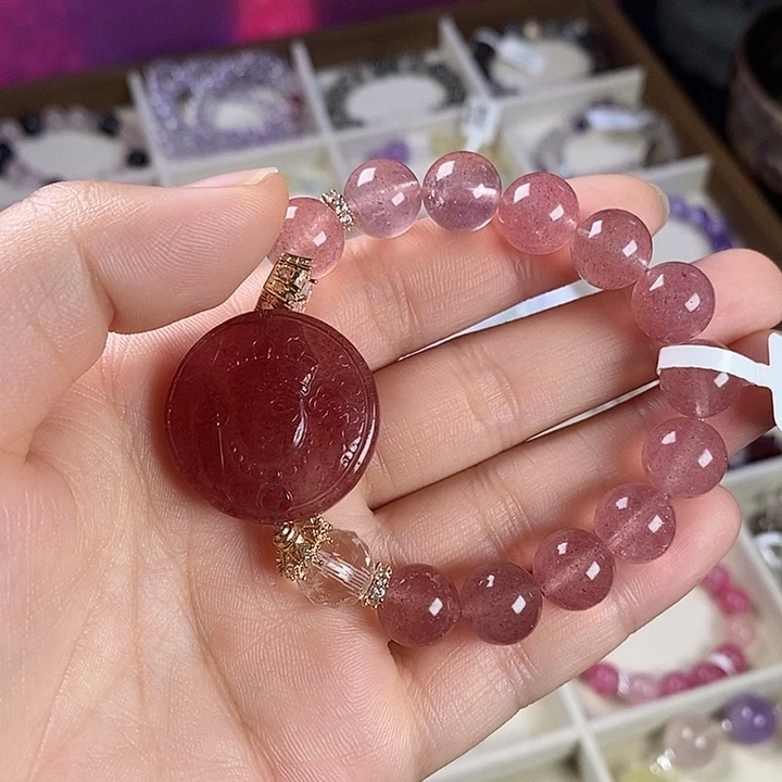 水晶手链未镶嵌天然水晶手串