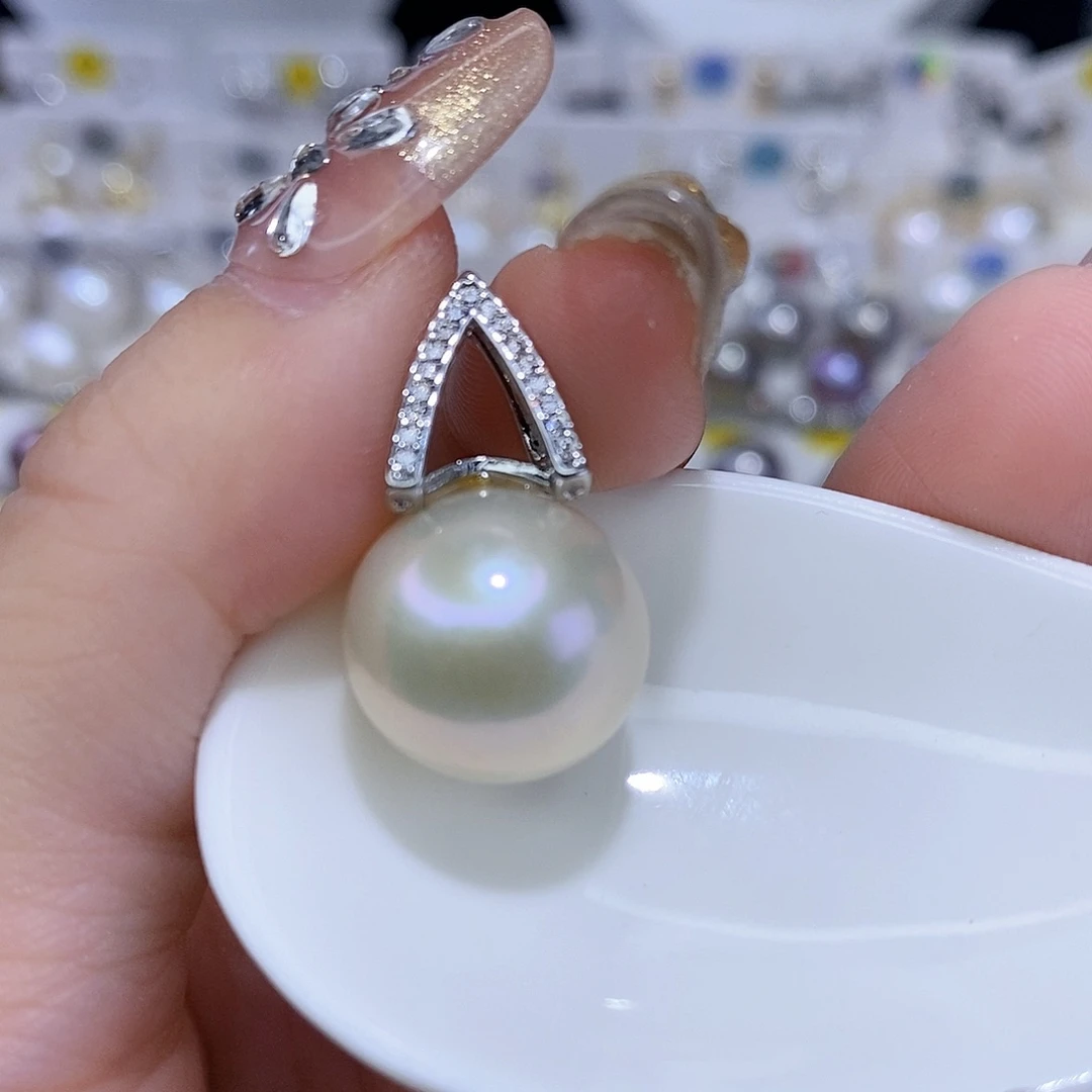 颈饰合金淡水珍珠