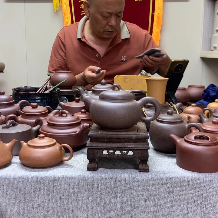 茶壶紫泥祥园半手工制作