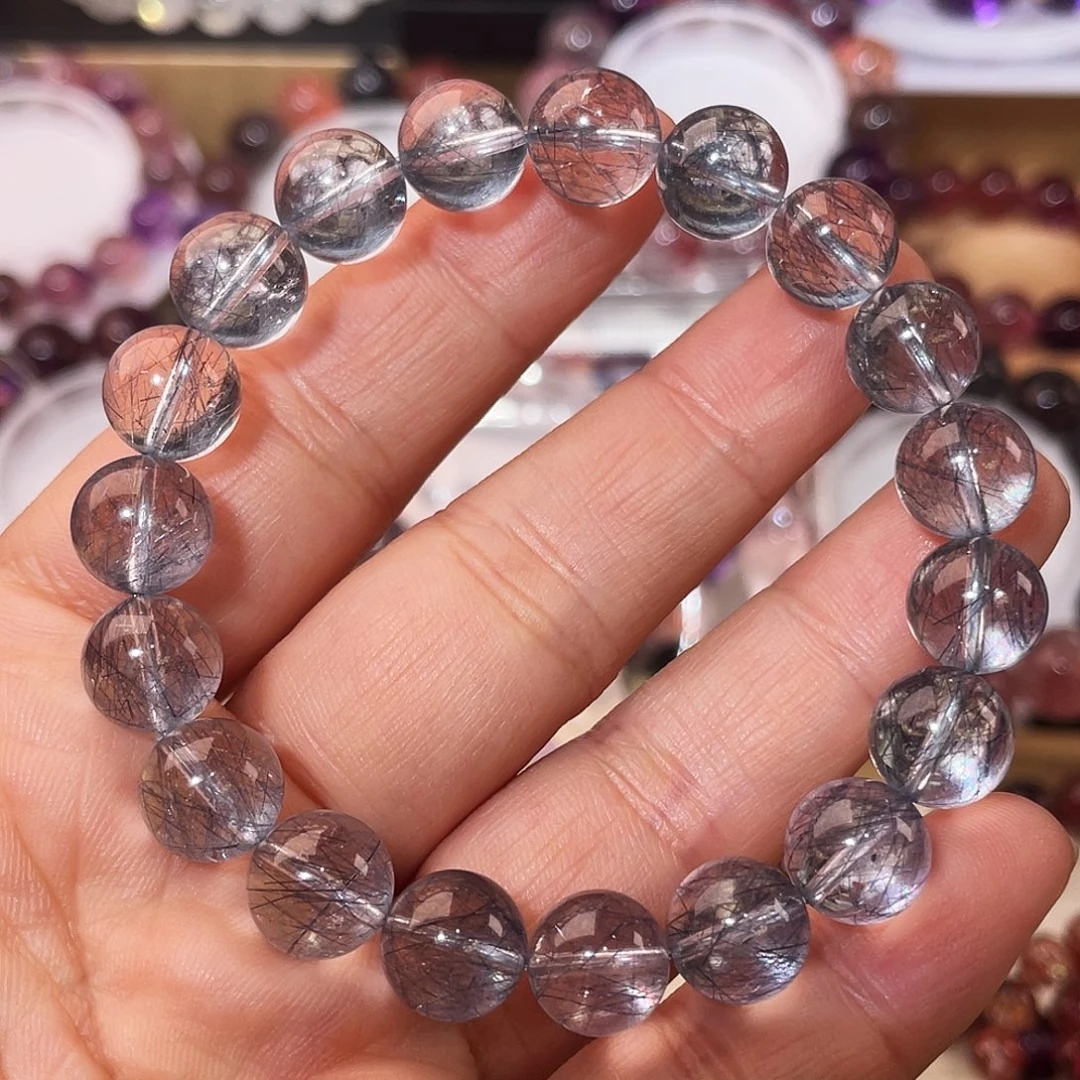 未镶嵌手链水晶蓝钢丝10.2