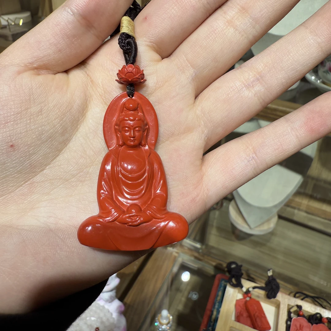 非金属木质吊坠 观音挂件经典工艺品高含量红砂饰品