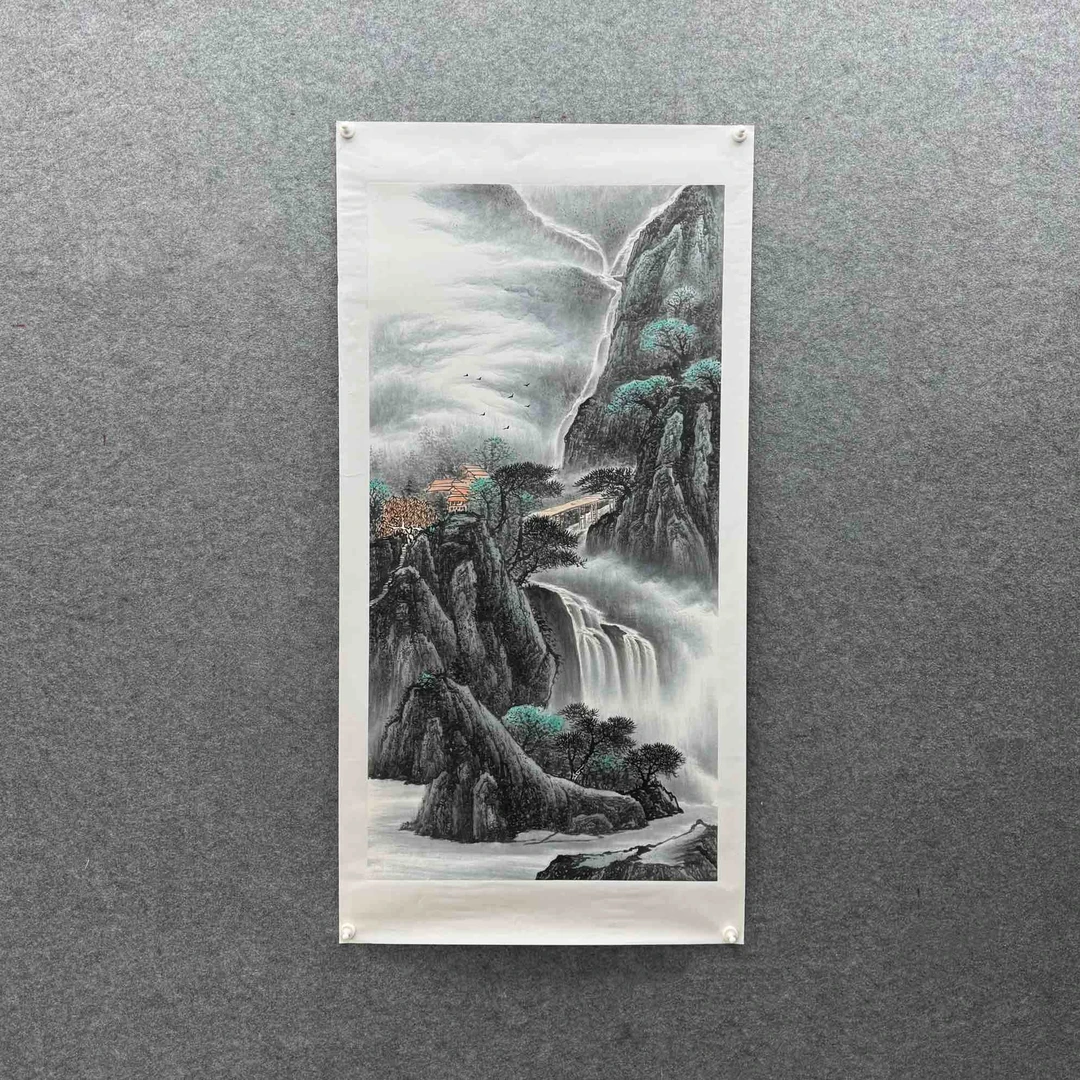 【山水画】张恒禄160*80cm手绘礼盒作品（4）