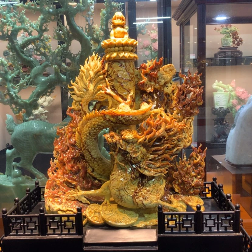 【闪购商品】未镶嵌蛇纹石玉摆件覆膜