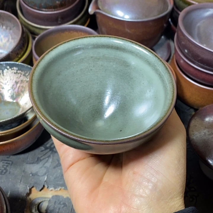 加***猫茶盏建阳建盏微瑕束口