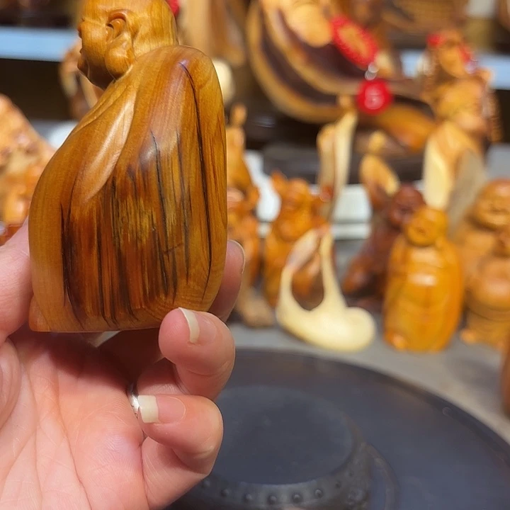 柏木太行崖柏弥勒佛