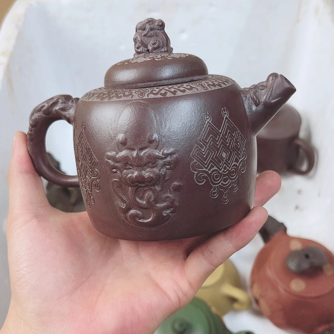 茶壶紫砂宜兴原矿紫砂壶400毫升容量