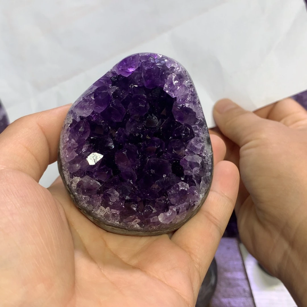 紫晶摆件未镶嵌水晶