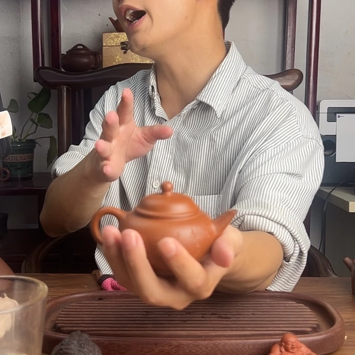 灰***白茶壶紫砂原矿生砂老朱泥水平紫砂壶