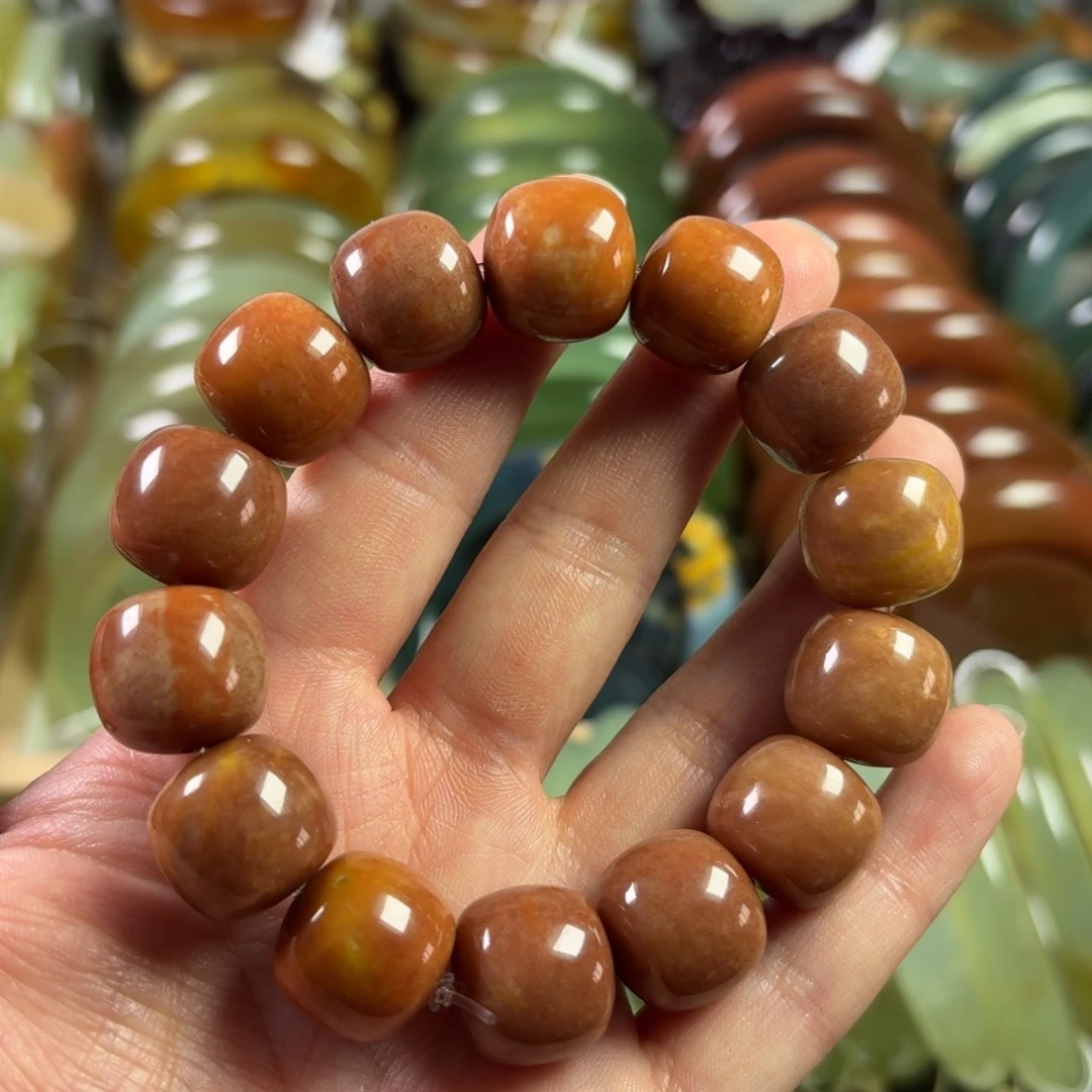 蛇纹石玉未镶嵌手链