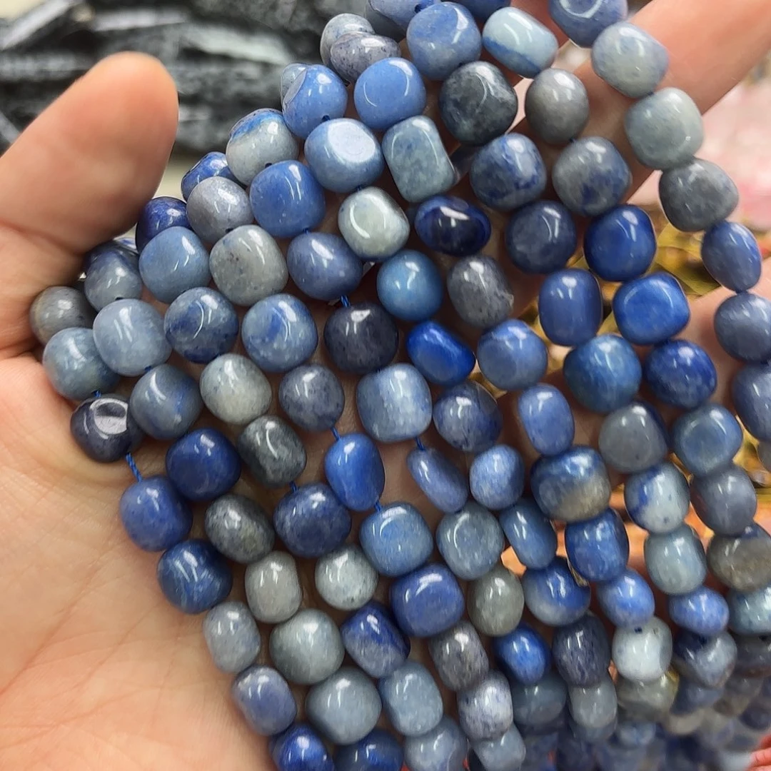 玛瑙/玉髓未镶嵌珠宝半成品8-10蓝东陵随行一条